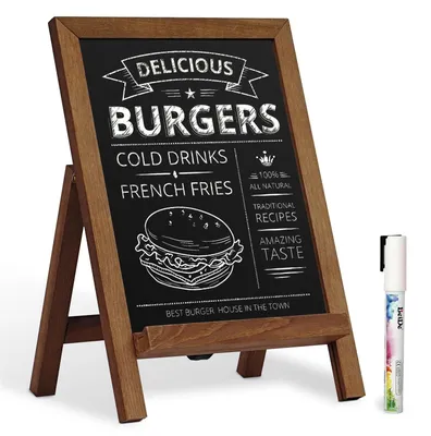 Obrázok produktu pre Solidchoice – Magnetická tabuľa s dreveným rámom, 24,2 x 35,6 cm