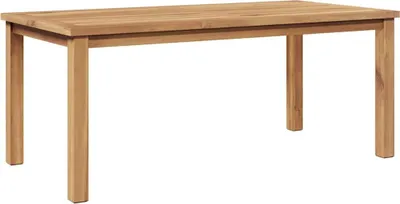 A wooden table on a white background.