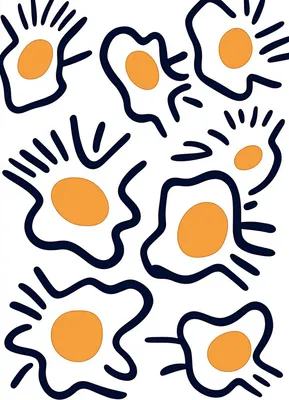 Produktbild von Plakat 50x70cm Eier Minimalistisch, Skandinavischer Stil, Boho