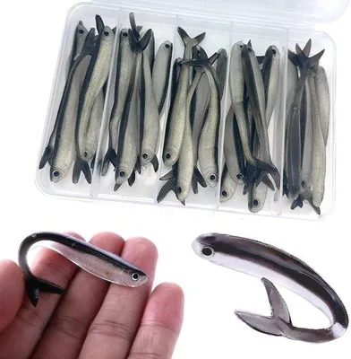 Produktbild von Plastikvisaatelier für Bars, Forel und Crappie, 30 Stück, zartes Plastik, Meerwasser- und Süßwasserfischerei