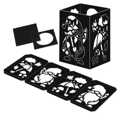 Produktbild von URSUS Laternen-Rohlinge Wichtel, 300g, 25Stk.