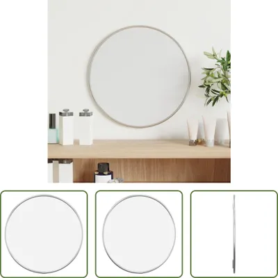 Produktbild von The Living Store Wandspiegel Silbern Ø 30 cm Rund