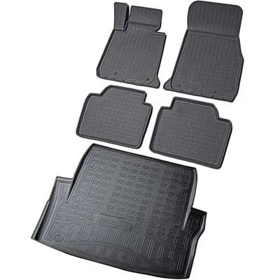 Produktbild von Fußmatten & Kofferraumwanne Set passend für  BMW 3er F30 Limousine, 2011-2018