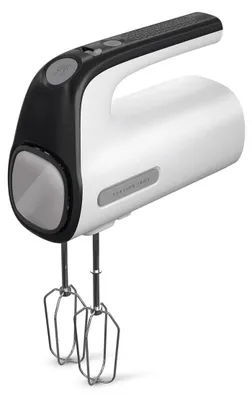 Standmixer 500 W, 5 Stufen, Turbo, 2 Rührstäbe, weiß/schwarz