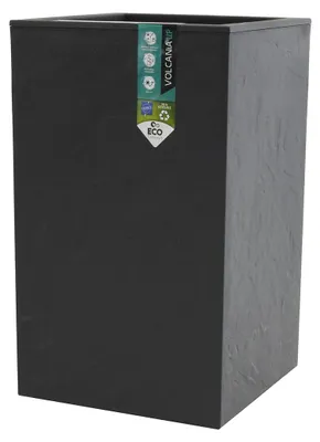 Produktbild von Blumentopf quadratisch 36 l Anthrazitgrau Steinoptik 29,5 x 29,5 x 49,5 cm