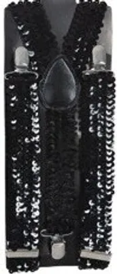 Produktbild von Paillettenhosenträger, schwarz