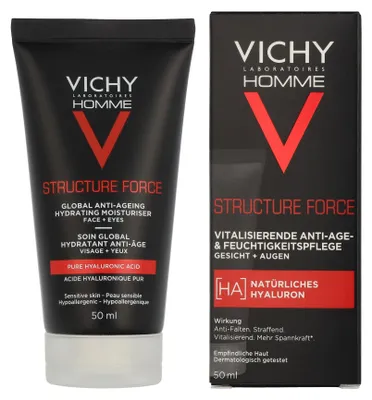 Produktbild von Vichy Creme Vichy Homme Structure Force Hydratisierende Anti-Aging-Pflege.