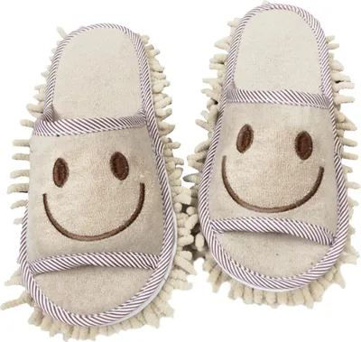 Produktbild von Uni-Hausschuhe, abnehmbar, maschinenwaschbar, bequeme Hausschuhe für die Reinigung von Hausböden, Staub, Haaren, Schmutz und Schuhen