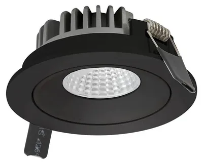 Productafbeelding van ARELUX XWOK REC. Inbouwspot, verstelbaar, 1x12W, 220-240V AC, kleurweergave CRI 90, IP20, UGR<16, 38°, zwart, 4000K