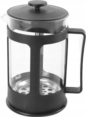 Obrázok produktu pre Montessa French Press kávovar / čajovar, 1 liter, zo žiaruvzdorného skla, čierny