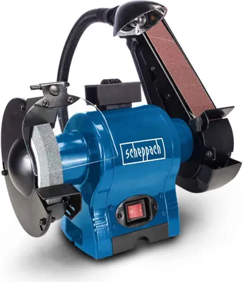 Image de Scheppach Meuleuse combinée BGS700 | 250 W | Disque abrasif Ø 150mm | Largeur 50mm | Longueur de la bande abrasive 686 mm | Vitesse de la bande 15 m/s