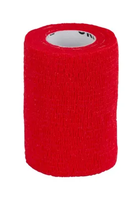 Produktbild von Kerbl EquiLastic selbsthaftende Bandage, 7.5 cm breit, rot, 1687 - 12 Stück / Karton