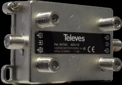 Produktbild von Televes AZ411D Satblock-Verteilung 2 Eingänge 4 Ausgänge (AZ411D)