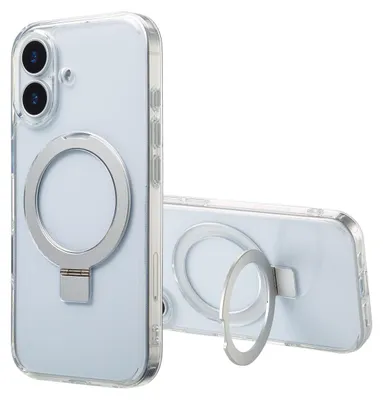 Produktbild von Accezz Ring Stand Backcover mit MagSafe iPhone 17 - Transparent