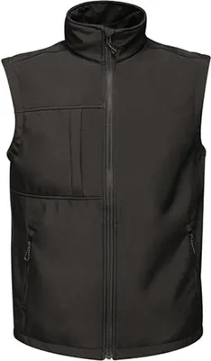 Produktbild von Regatta TRA848 | Herren Octagon II Printable Softshell Bodywarmer - Farbe: Black/Black - Größe: 4XL