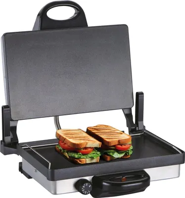 Produktbild von Neudorf Granit-Multigrill 2000W | Vielseitiger Elektro Kontaktgrill & Toaster mit Antihaftbeschichtung Lahmacun Makinasi : Nur Grill