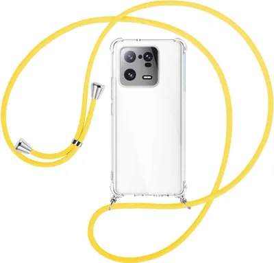 Produktbild von Handykette Backcover-Schutzhülle mit Band (Metall silberfarben) für Xiaomi 13 Pro (6.73'') - gelb