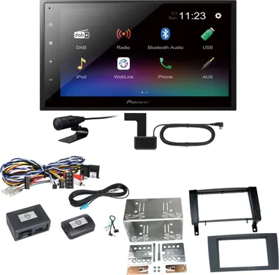 Produktbild von Pioneer DMH-A340DAB Digitalradio Bluetooth Einbauset für Mercedes SLK R171