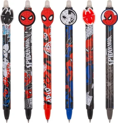 Image de Stylo caoutchouté Spiderman - mélange de motifs