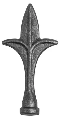 Produktbild von LogistSystem 1 Stück Zierspitze Metall 76x43mm (HxB) / ∅ 16 Zaundekoration 40.048.01