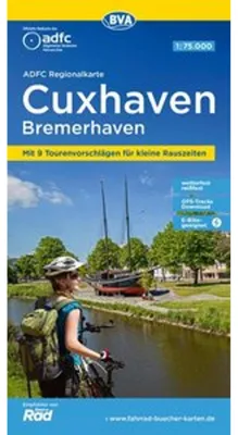 Obrázok produktu pre Regionálna mapa BVA ADFC Cuxhaven Bremerhaven 1:75 000