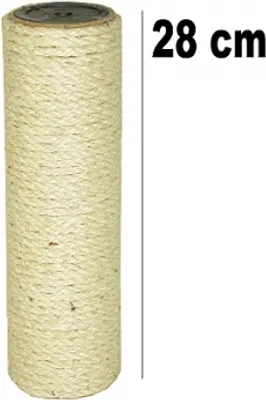 Produktbild von Sisal Kratzstamm Q, 8,5 cm Ø Länge 28 cm/ 2 Innengewinde M10 (10 mm)