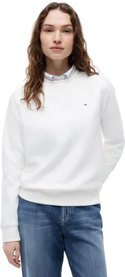 Produktbild von Tommy Hilfiger 8720638135227, Erwachsener, Weiblich, Sweatshirt, Weiß, Rundhals, Langärmlig
