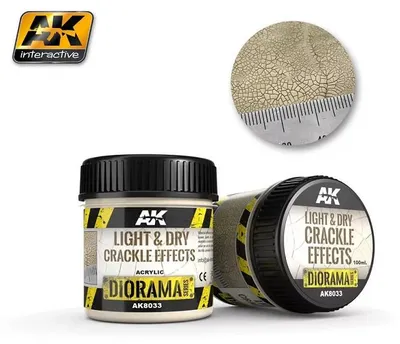 Imagen del producto de AK Interactive S.L. AK-8033: Efectos de craquelado ligero y seco