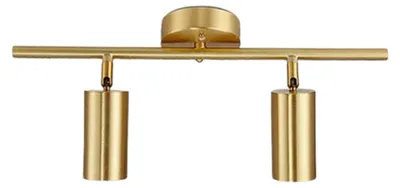 Immagine prodotto di SensaHome FCMX774-A-GD Faretti da incasso oro - Faretti dorati a 2 luci - 50x21 cm - Attacco GU10*3W - Senza lampadina