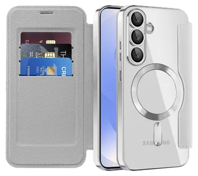Obrázek produktu pro Techsuit – pouzdro SmartMag Book pro Samsung Galaxy S25 – šedé