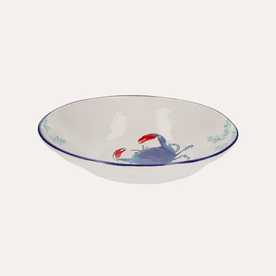Immagine prodotto di KEYHOMESTORE | Insalatiera in Vetroceramica con Granchi e Coralli