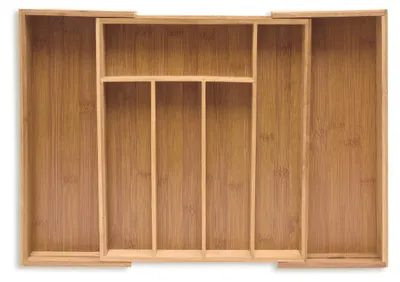 Immagine prodotto di Cassetto estraibile per posate, organizer in bambù
