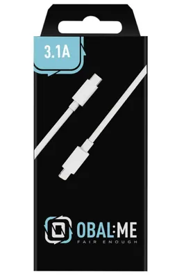 Productafbeelding van OBAL:ME Sneloplaadkabel USB-C/Lightning, 1 meter, wit