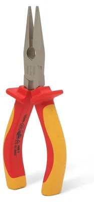 Produktbild von Isolierte Spitzzange 170 mm - VDE-Zange bis 1000 V | Flachzange aus Chrom-Vanadium-Stahl [10354]