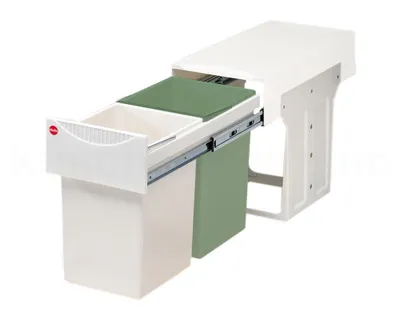 Image de Poubelle Hailo 3666221 TA Swing Tandem 2x 15 litres