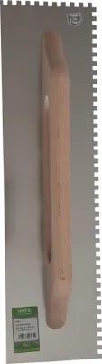 Produktbild von Hufa Schweizer Aufziehplatte Edelstahl Holzgriff 480x130mm 6x6mm