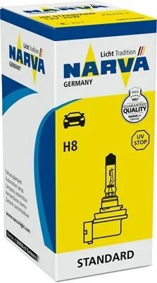 Image de 1x NARVA H8 ampoule feu de route 12V 35W PGJ19-1 halogène 480763000