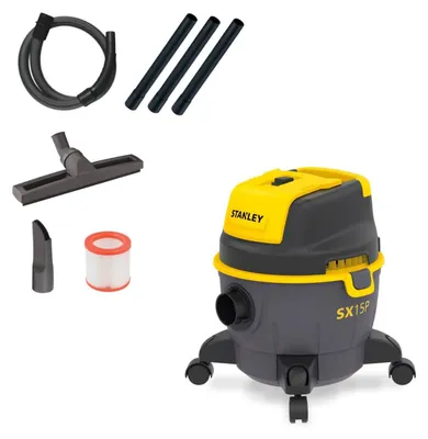 Obrázok produktu pre Stanley Nassávač a vysávač na mokré a suché podlahy SXVC15PE (1000 W, 15 litrov)