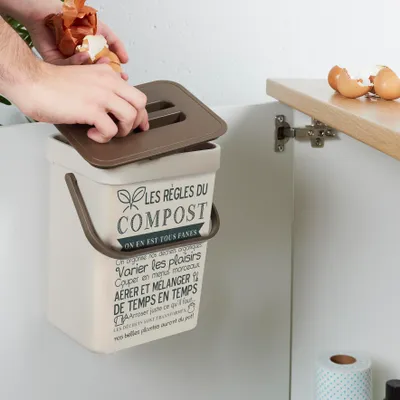 Produktbild von Kunststoff-Kompostbehälter mit Haken