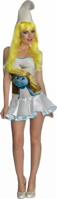 Produktbild von Originales Schlumpfine Kostüm Minikleid als The Smurfs Verkleidung Damen Größe: M / 38