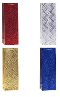 Produktbild von Torebka na Butelkę Ozdobna Rozette 12x36x9 cm Mix Wzorów