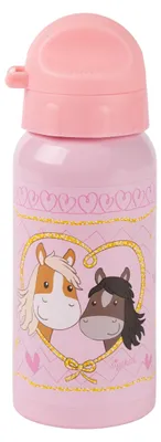 Produktbild von SIGIKID Edelstahl Trinkflasche Pony Love, auslaufsicher, BPA-frei, robust, leicht, Drehverschluss zerlegbar, gut zu reinigen, für Kinder 3-8 Jahre, Ar