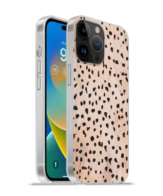 Produktbild von MuchoWow® Handyhülle Schutzhülle Hülle für Apple iPhone 14 Pro - Softcase Polka dots - Schwarz - Marmor Silikon Softcase Handy Hülle - Umschlag