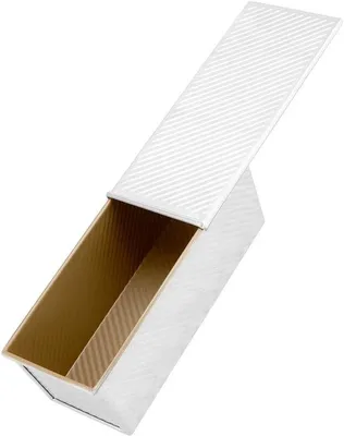 Productafbeelding van Rectangulaire Broodvorm met Deksel van Aluminium