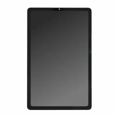 A tablet device shown from the front on a white background.