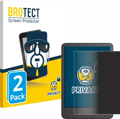 Produktbild von 2x BROTECT Sichtschutzfolie für Amazon Kindle 2024 (11. Gen.) Anti-Spy Privacy Sichtschutz Blickschutz Folie Blaulicht-Schutz