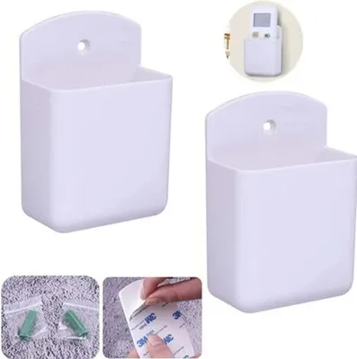 Produktbild von Fernbedienungs-Wandhalterung, 2er-Pack, selbstklebend, universelle Fernbedienungs-Organizer, Wandhalterung für Büro, Schlafzimmer, Wohnzimmer