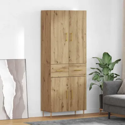 Produktbild von vidaXL Highboard Artisan-Eiche 69,5 x 34 x 180 cm Holzwerkstoff