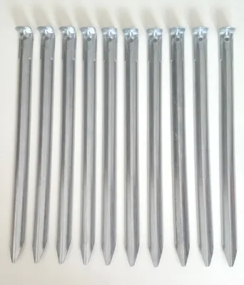 Produktbild von 10x Zeltheringe 30 cm Zeltnagel Erdnagel Hering aus verzinkten Stahl