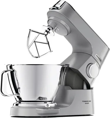 Image de Robot de cuisine Kenwood, Titanium Chef Baker, 1 200 W, balance, 2 bols, argent, 1 pièce.